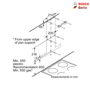 هود بوش مدل BOSCH DWB06W452T