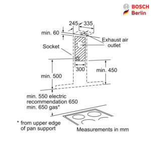 هود بوش مدل BOSCH DWB098E51