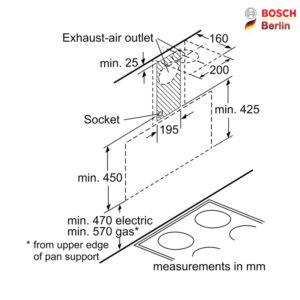 هود بوش مدل BOSCH DWK095G60T