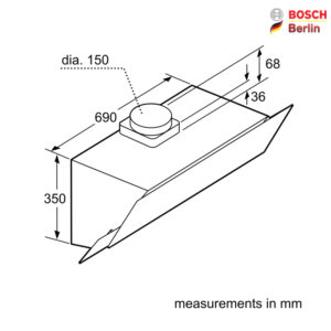 هود بوش مدل BOSCH DWK095G60T