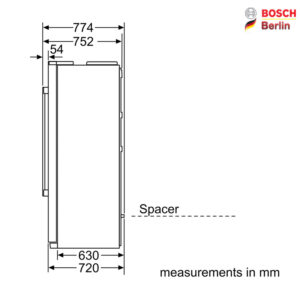 یخچال ساید بای ساید بوش مدل BOSCH KAD90VB204