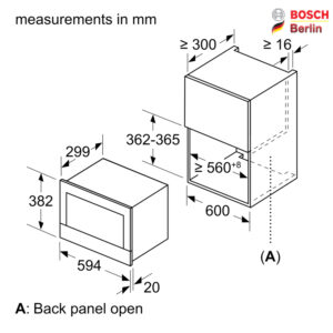 مایکروویو توکار بوش مدل BOSCH BFL634GB1