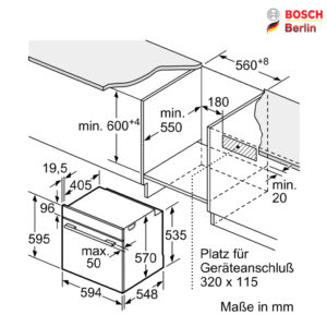 فر برقی توکار بوش مدل BOSCH HBA517BB0