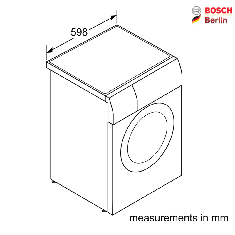 ماشین لباسشویی و خشک کن بوش مدل BOSCH WVG30460IR