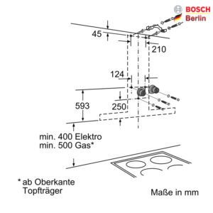 هود شومینه بوش مدل BOSCH DWK098E51