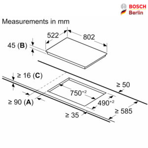 صفحه برقی توکار بوش مدل BOSCH PKN811FP1E