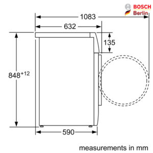 ماشین لباسشویی و خشک کن بوش مدل BOSCH WVH28420GB