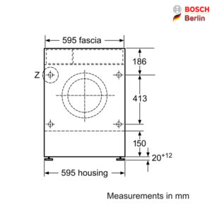 ماشین لباسشویی_خشک کن توکار بوش مدل BOSCH WKD28350GB