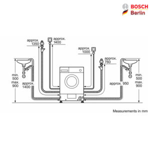 ماشین لباسشویی_خشک کن توکار بوش مدل BOSCH WKD28350GB