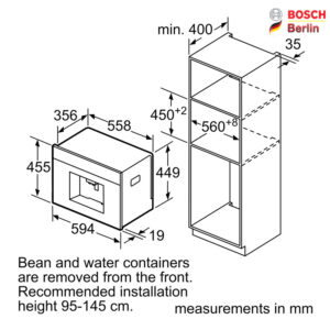 اسپرسوساز توکار بوش مدل BOSCH CTL836EC6