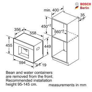 اسپرسوساز توکار بوش مدل BOSCH CTL836EC6