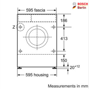 ماشین لباسشویی_خشک کن توکار بوش مدل BOSCH WKD28542EU