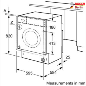 ماشین لباسشویی_خشک کن توکار بوش مدل BOSCH WKD28542EU