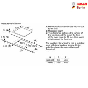 صفحه برقی توکار بوش مدل BOSCH PUE611BB5E