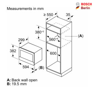 مایکروویو توکار بوش مدل BOSCH BFL7221B1