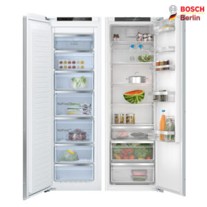 یخچال فریزر دوقلو توکار بوش مدل BOSCH KIR81AFD0M-GIN81AEE0M